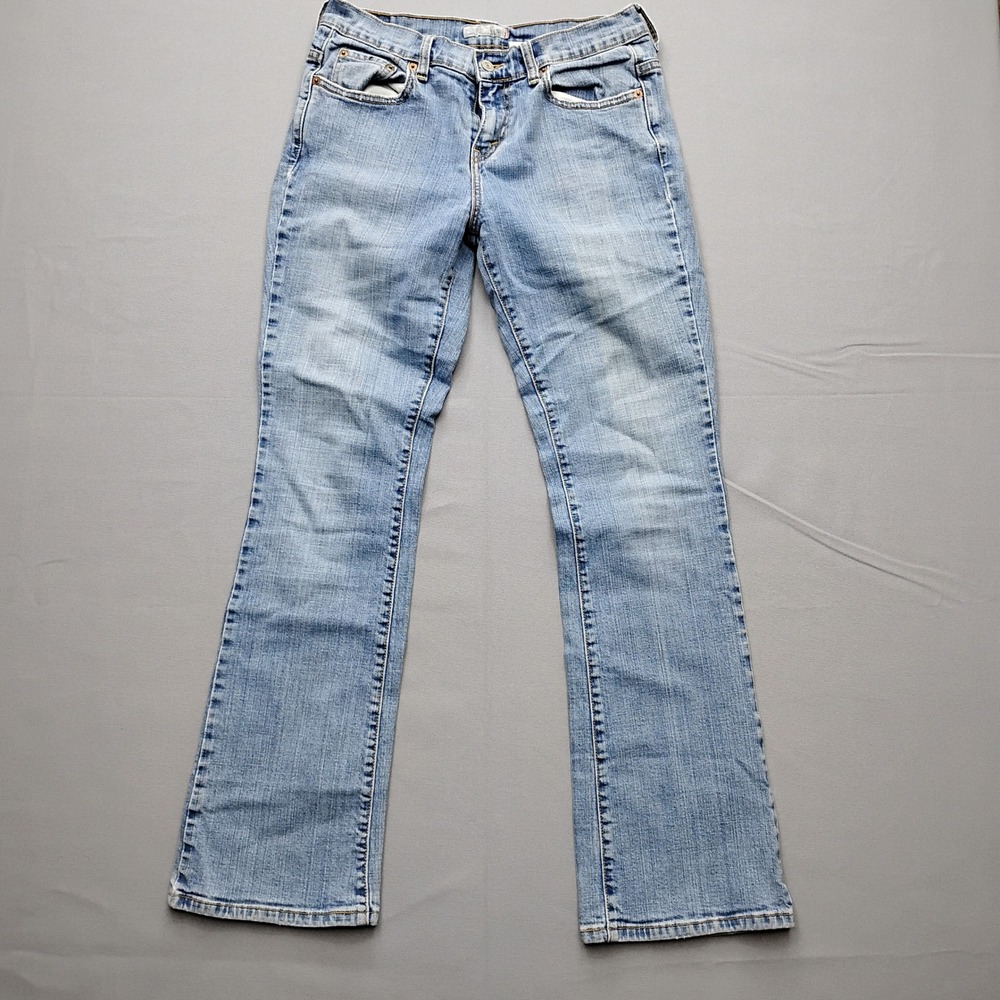 Levis 515 Bootcut Jeans Womens 6M Light Wash Blue Denim Stretch 30x31